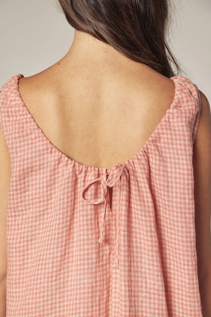 Gingham Linen Dress