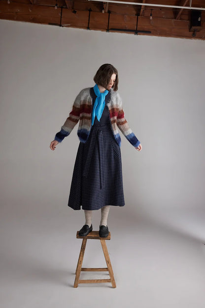 Multi Stripe Mohair Cardigan