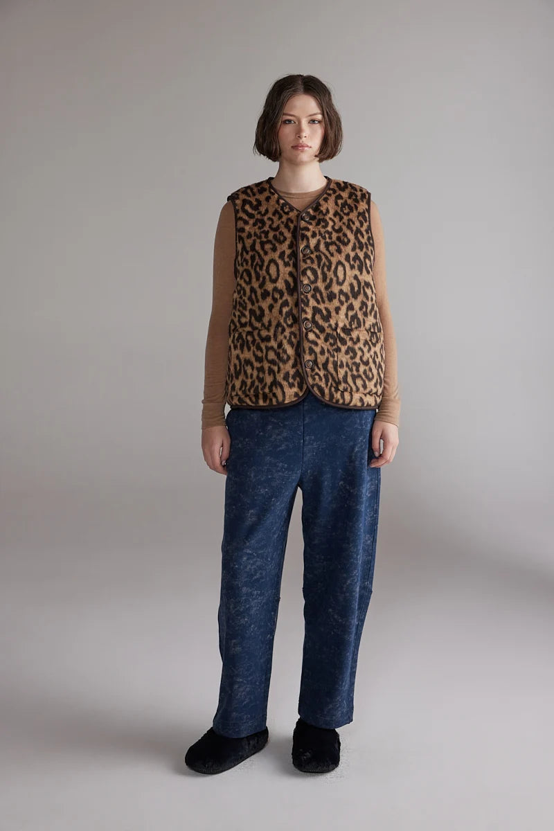 Wool Blend Reversible Vest