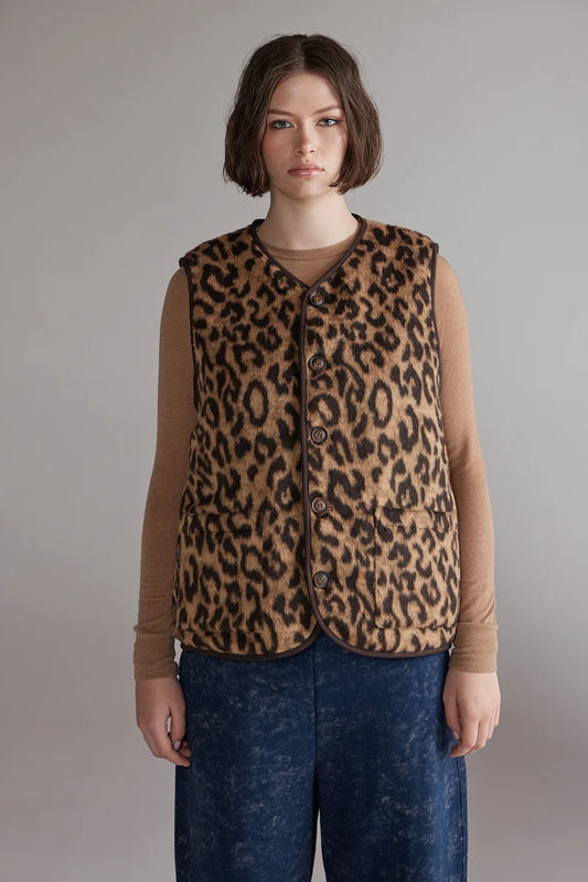 Wool Blend Reversible Vest