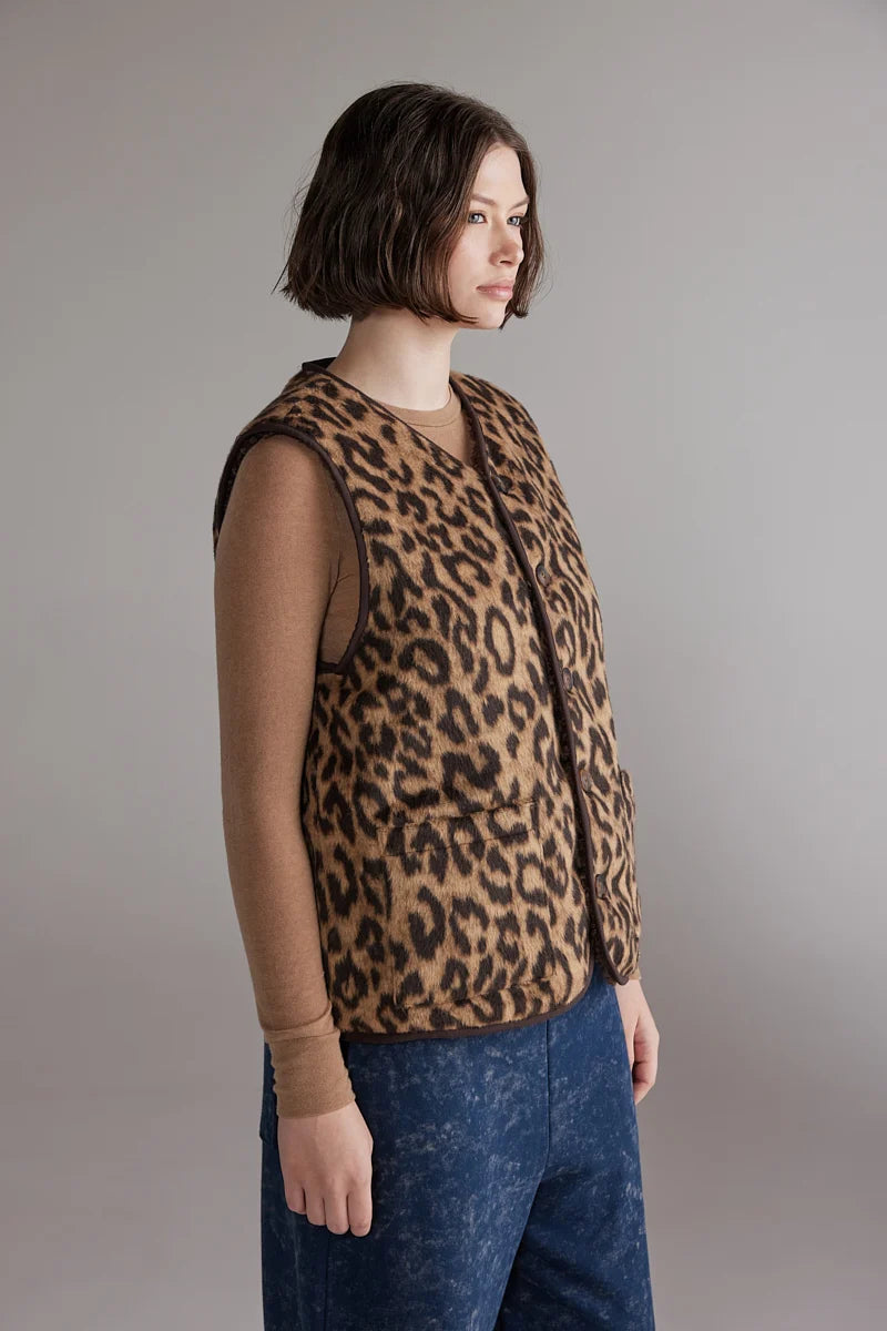 Wool Blend Reversible Vest