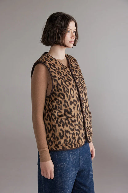 Wool Blend Reversible Vest