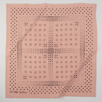 Natural Dye Silk Bandana in Ash Pink