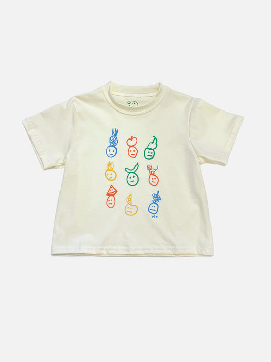 Fruit Face Tee - Ivory.