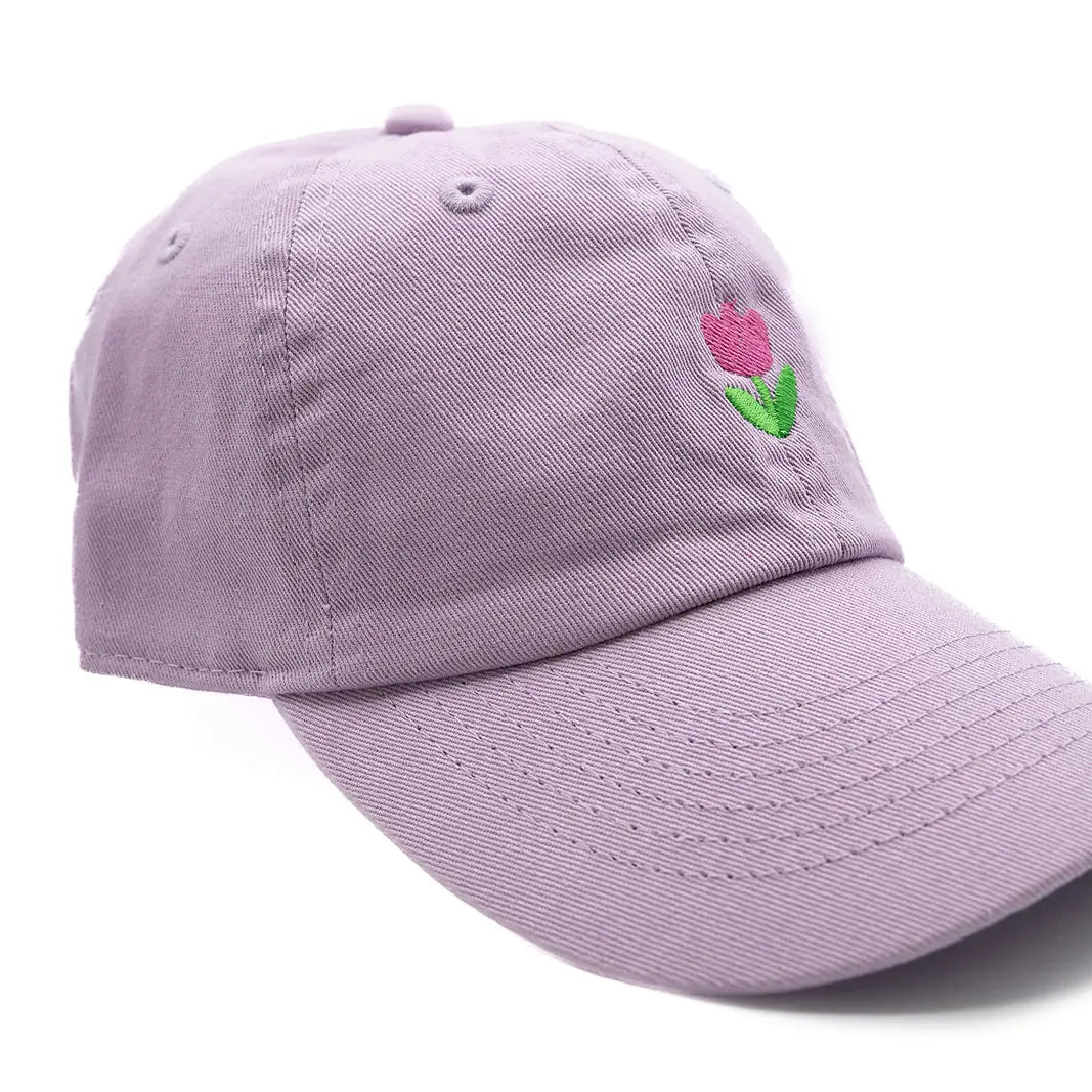 Tiny Tulip Baseball Hat - Lilac