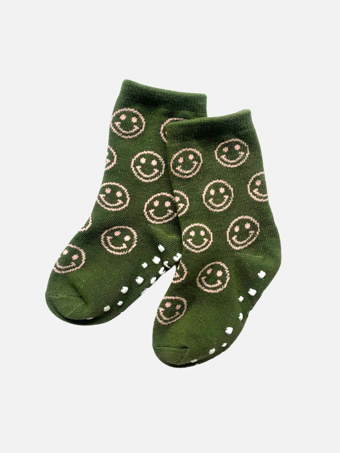 Grip Sock - Olive Smile