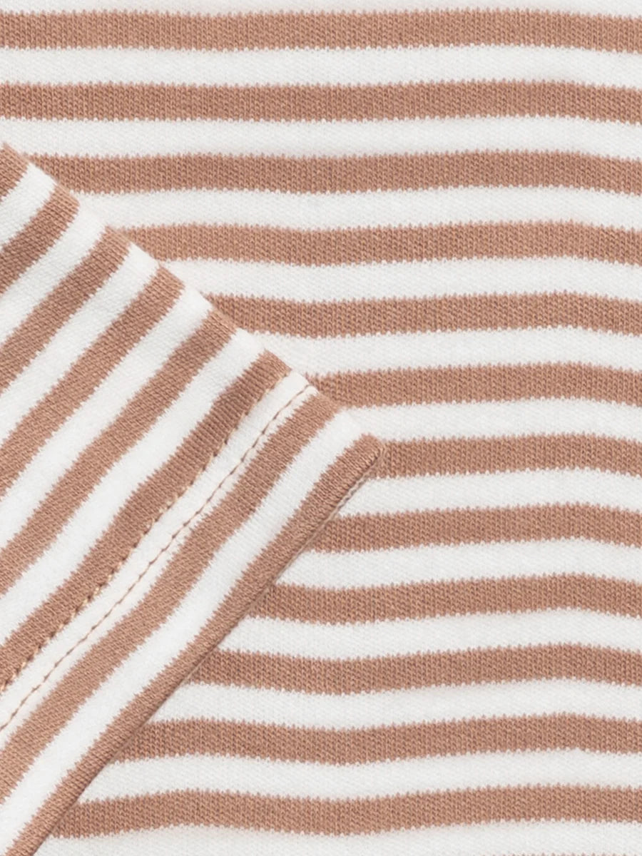 River Bodysuit - Truffle Stripe