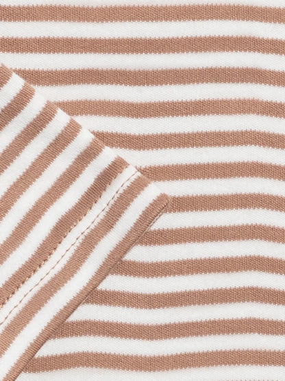 River Bodysuit - Truffle Stripe