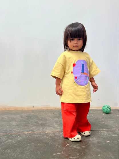 Clock Tee - Yellow.