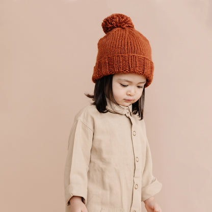 Classic Pom Hat - Cinnamon
