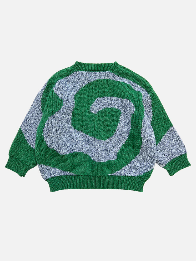 Swirl Sweater - Green/Blue