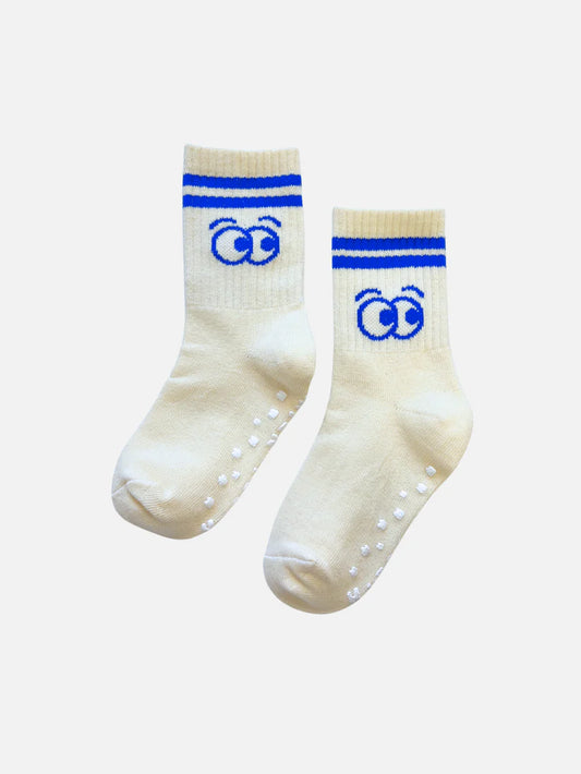 Ribbed Grip Sock - Eyes