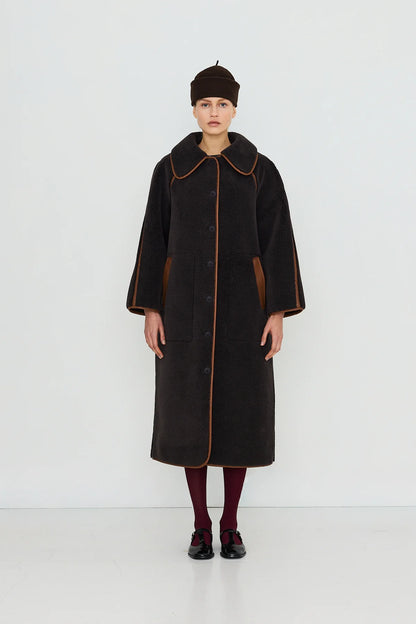 Reversible Vegan Long Coat