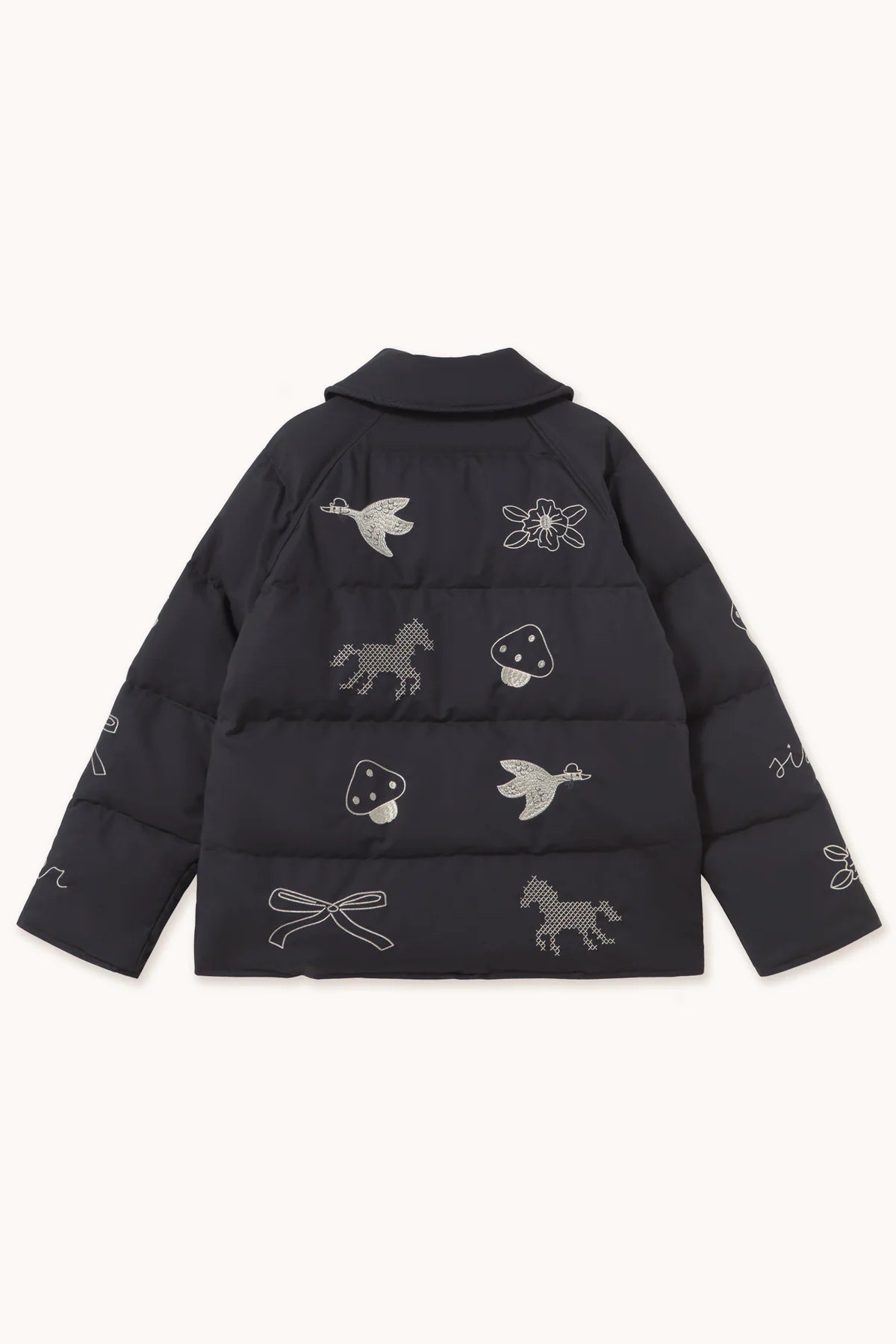 Embroidered Down Jacket
