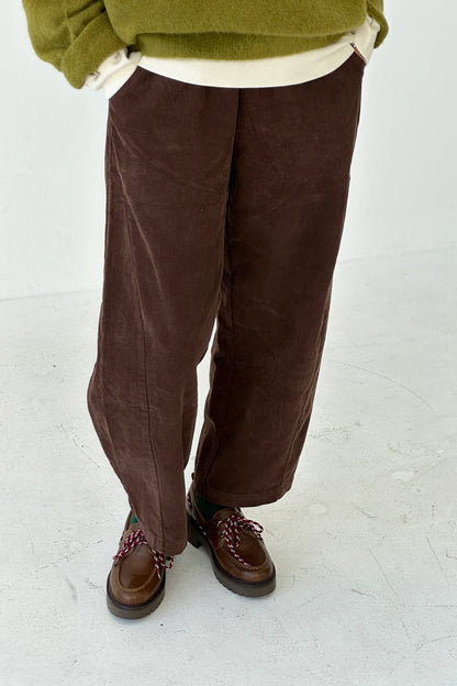 Corduroy Arc Pants- Chocolate