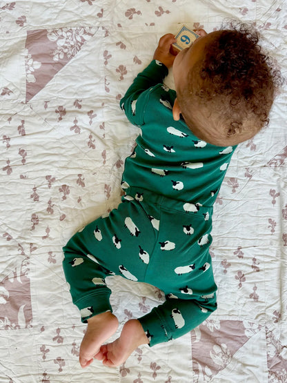 Onesie + Pant Set Sheep | Pine