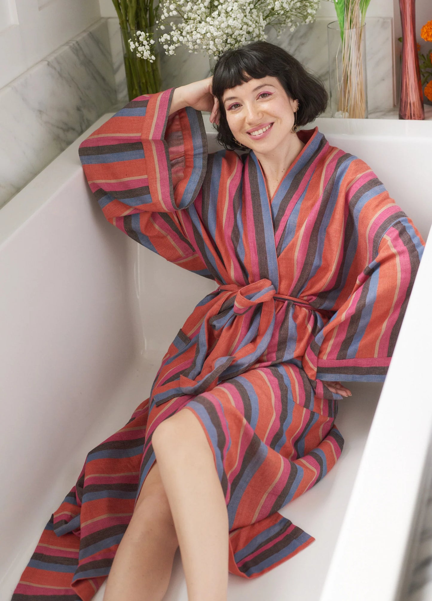 Stripe Robe in Daze