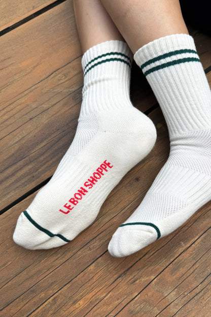 Boyfriend Socks - Parchment