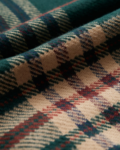 Cervo Shirt - Green/Ecru.