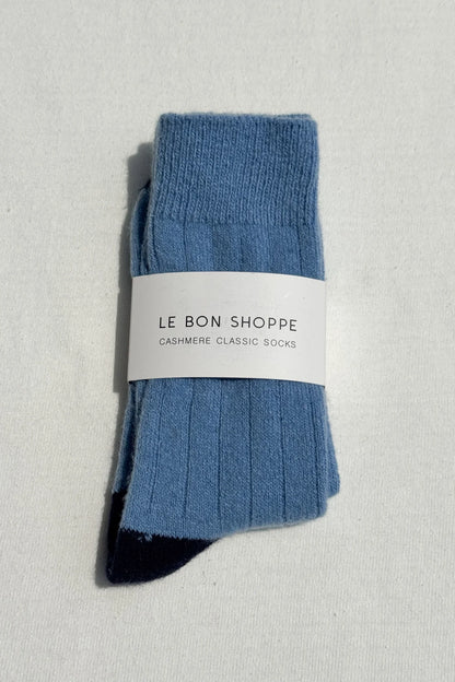 Classic Cashmere Socks - Bluebell