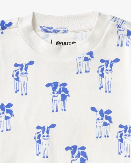 Pajama Set  - Cow | Marine