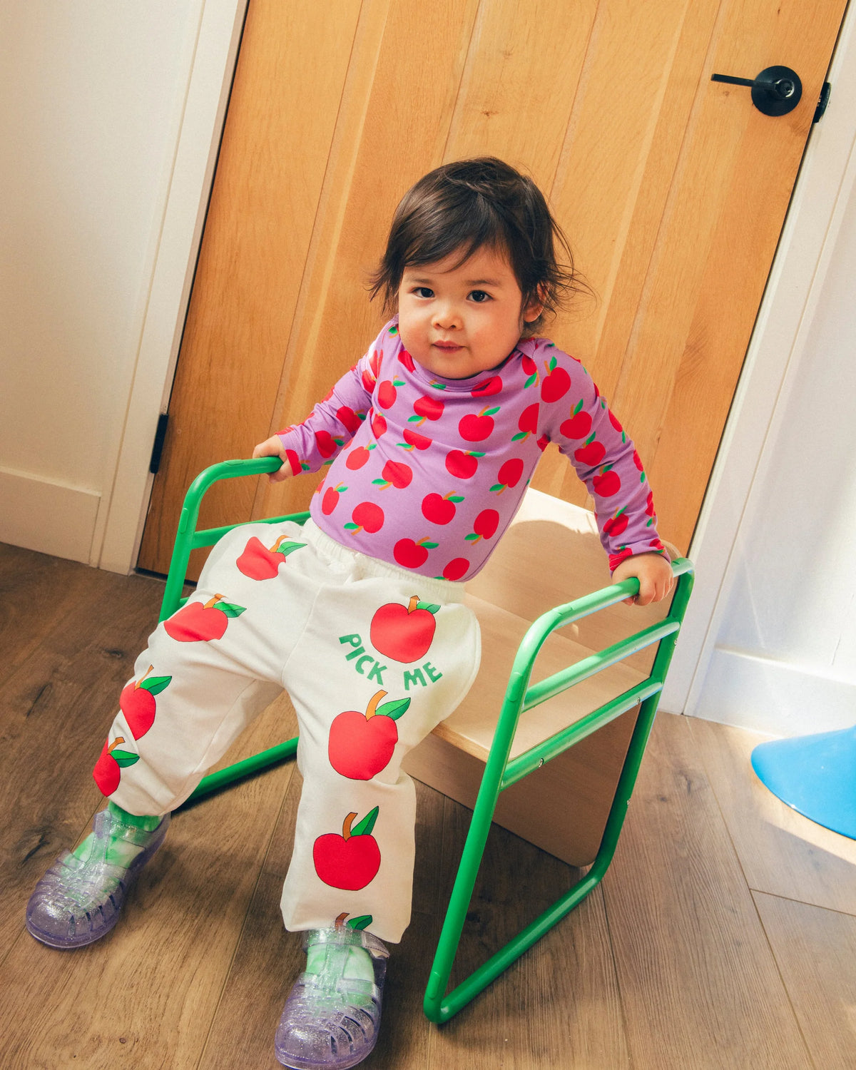 French Terry Jogger - Ivory Apple