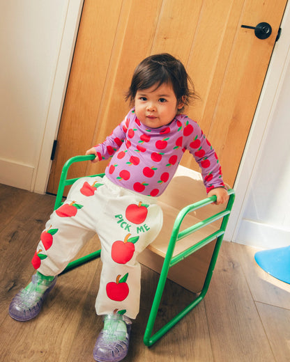 French Terry Jogger - Ivory Apple