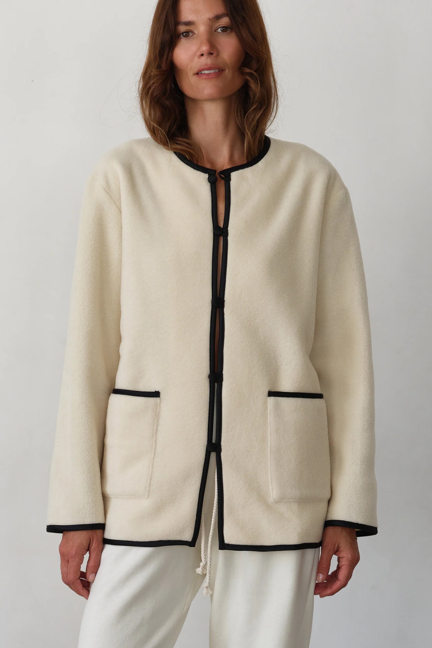The Polar Fleece Jacket - Creme