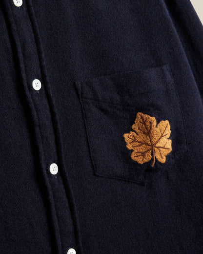 Embroidery Flannel - Navy.