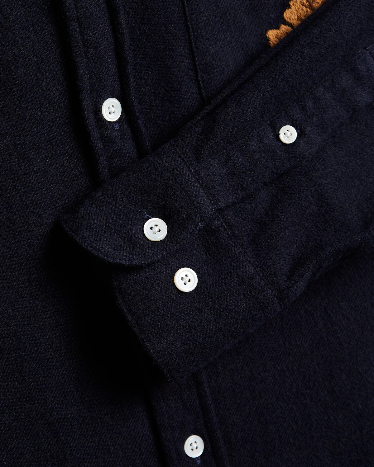 Embroidery Flannel - Navy.