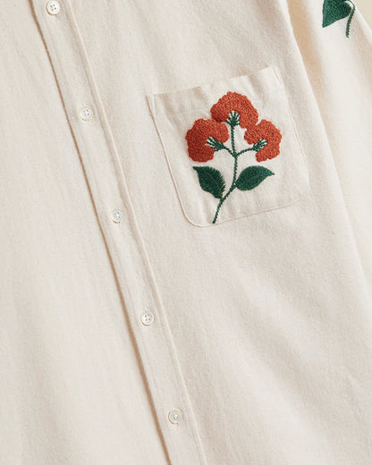 Embroidery Flannel Shirt