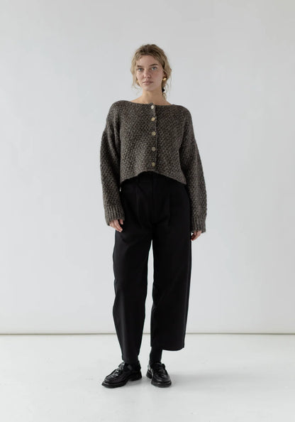 The Quinn Cardigan- Charcoal