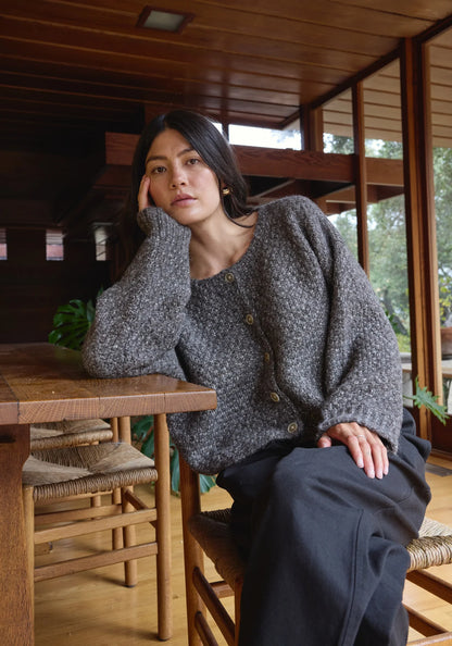 The Quinn Cardigan- Charcoal