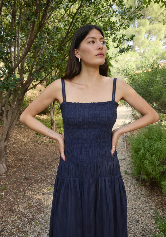 Lucia Dress - Navy