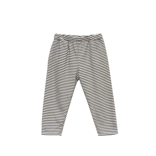 French Terry Charlie Pant - Green Stripe