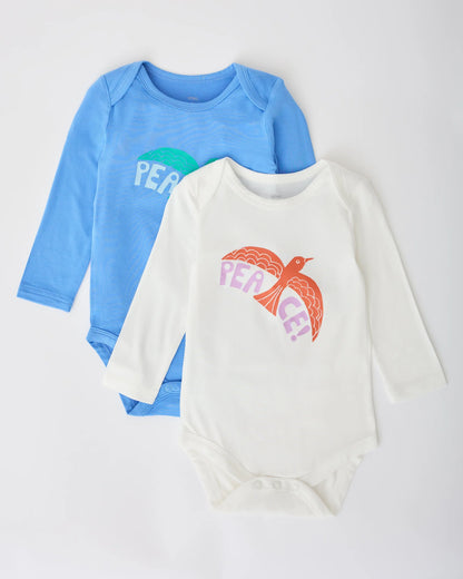 Long Sleeve Onesie (Pack of 2) -  Bird