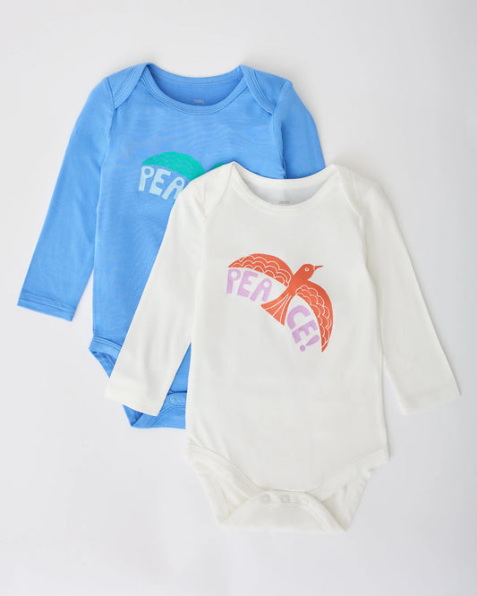 Long Sleeve Onesie (Pack of 2) -  Bird
