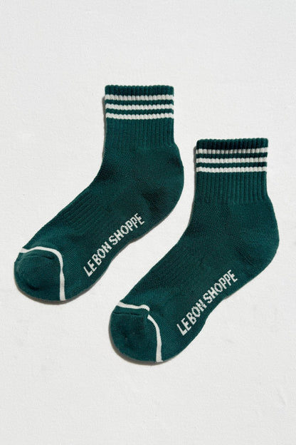 Girlfriend Socks - Hunter Green