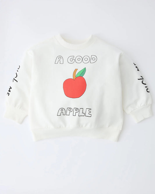 Graphic Sweatshirt - Ivory Apple.