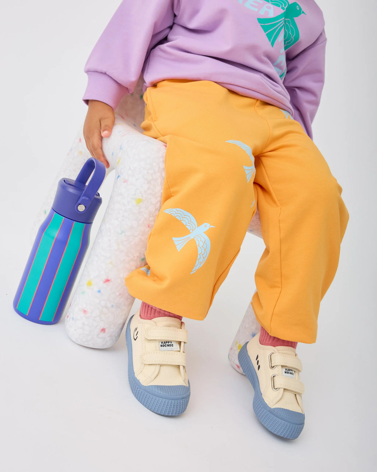 French Terry Jogger - Orange Bird