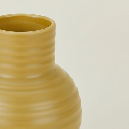 Essential Ceramic Vase in Mustard - Small