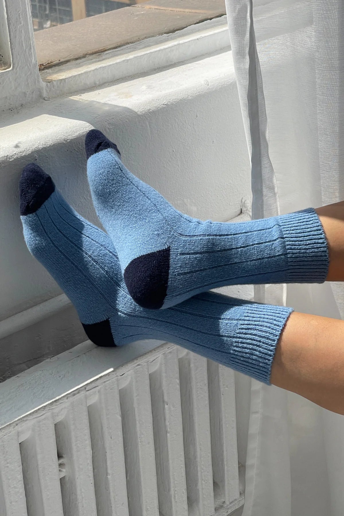 Classic Cashmere Socks - Bluebell
