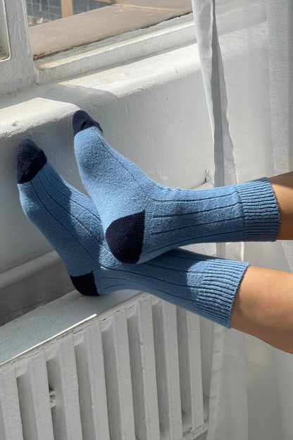 Classic Cashmere Socks - Bluebell