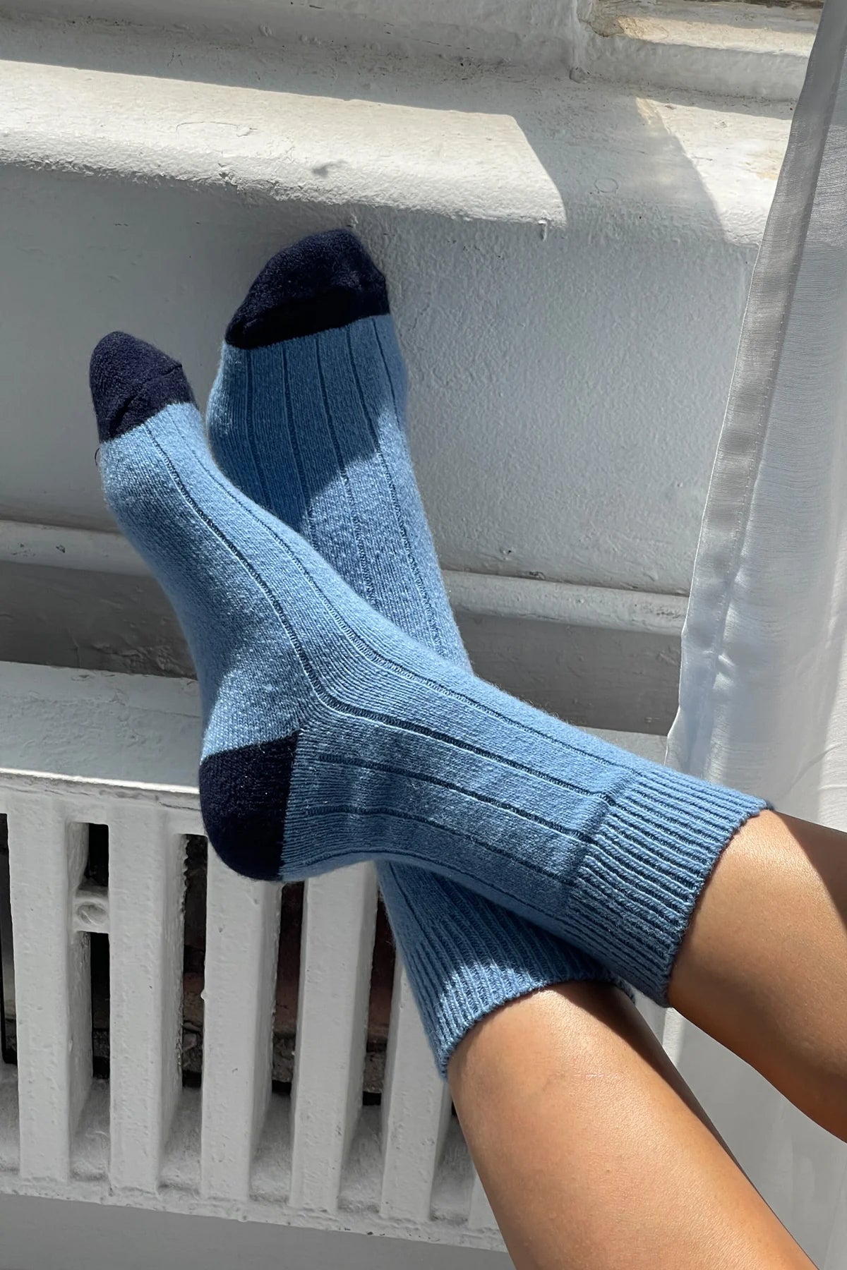 Classic Cashmere Socks - Bluebell