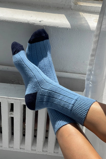 Classic Cashmere Socks - Bluebell