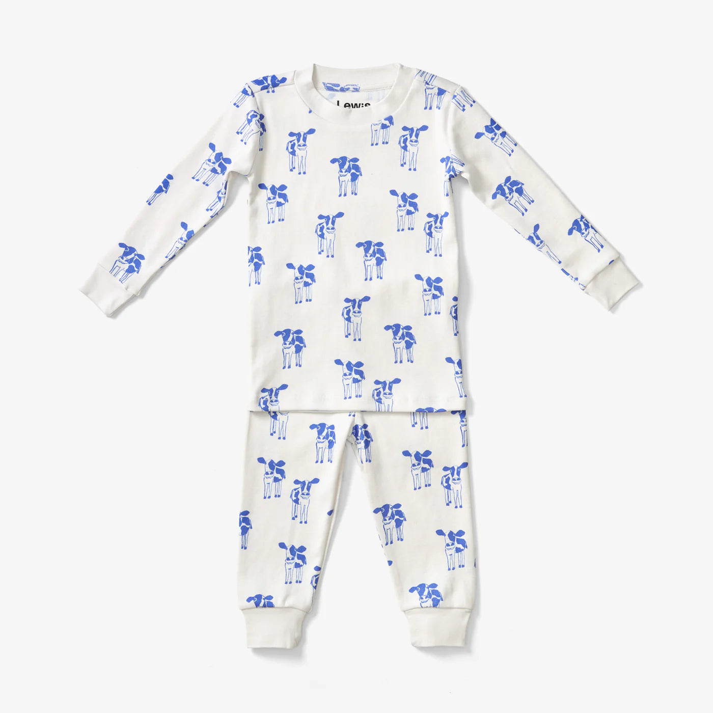 Pajama Set  - Cow | Marine
