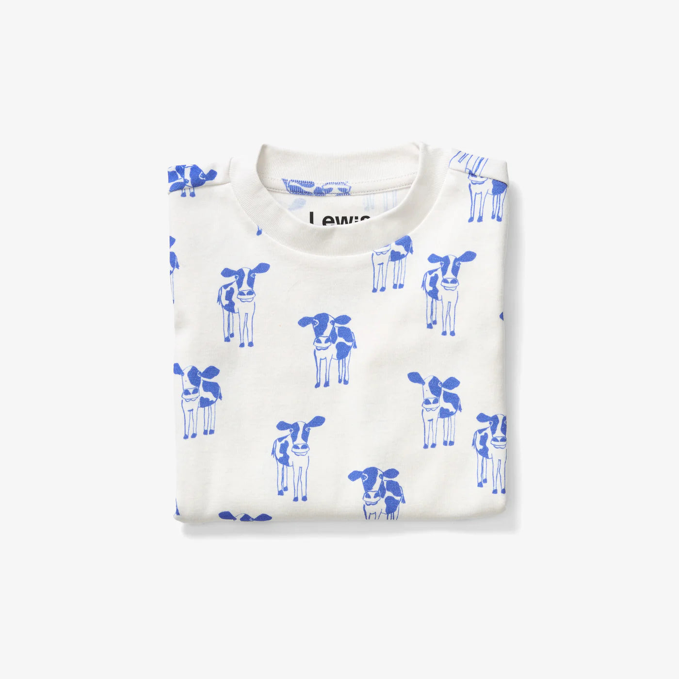 Pajama Set  - Cow | Marine