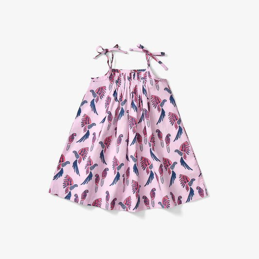 Tie Dress Parrot - Cotton Candy