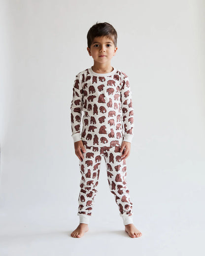 Pajama Set  - Bear | Walnut