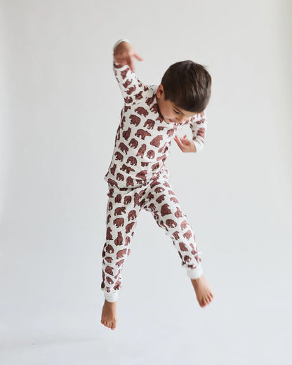 Pajama Set  - Bear | Walnut